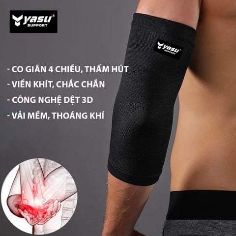 BĂNG BẢO VỆ KHUỶU TAY CHO BÓNG RỔ, BÓNG CHUYỀN YASU 6307 (1 CHIẾC)