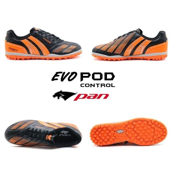 Giày Pan đế đinh Patriot Evo TF Đen Cam