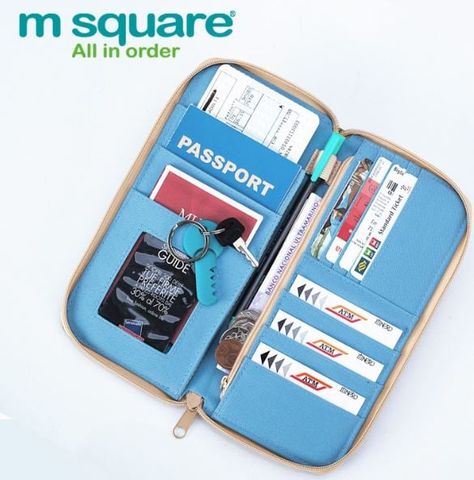 BAO ĐỰNG PASSPORT CHÍNH HÃNG MSQUARE 0142 SIZE L