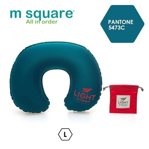 Gối kê cổ chữ u thổi hơi Msquare Light S L 0653 Xanh Navy