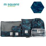 Set 6 túi đựng đồ du lịch cho nam Msquare 0641 Xanh camo