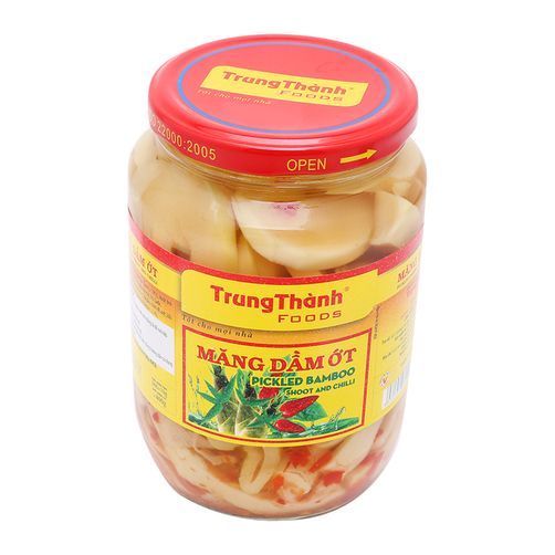 Măng dầm ớt Trung Thành chai 800g ( KL cái: 400g)