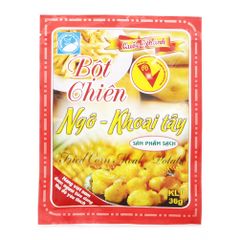 Bột chiên ngô - khoai tây Quốc Khánh gói 36g