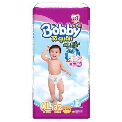 Bỉm quần bobby XL32