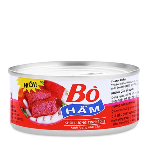 Bò hầm Vissan hộp sắt 150g