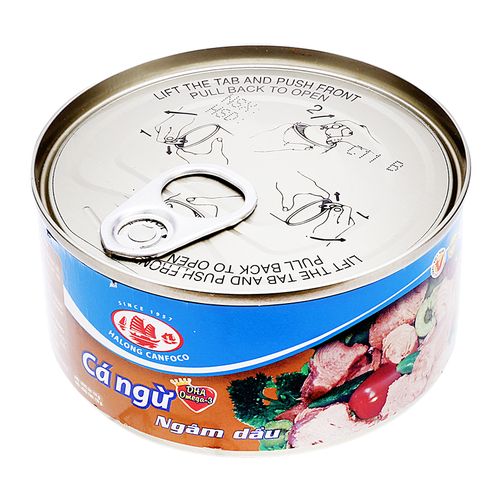 Cá ngừ ngâm dầu hạ long hộp sắt 175g