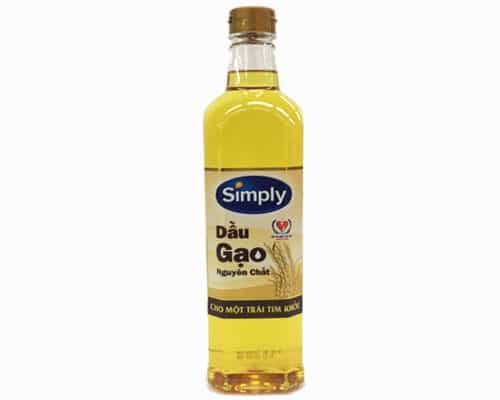 Dầu gạo Simply 1L