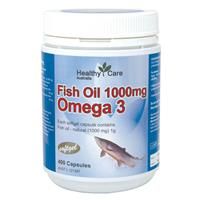 Dầu Cá Tự Nhiên Healthy Care Fish Oil 1000mg 400 Viên