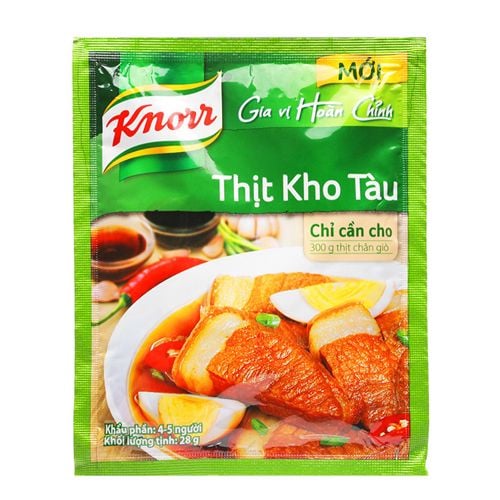 Gia vị hoàn chỉnh thịt kho tàu Knorr gói 28g