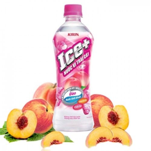 Nước Ice + vị đào chai 490ml