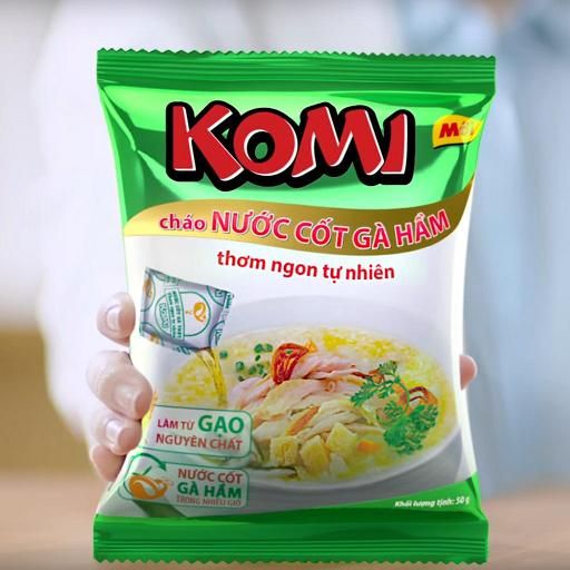 Cháo Komi nước cốt gà hầm gói 50g