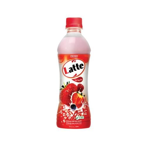 Nước Latte dâu chai 345ml