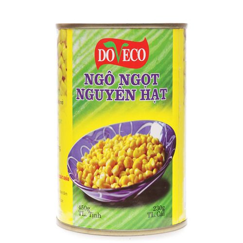 Ngô ngọt nguyên hạt Đồng Giao lon 450g ( KL cái: 230g)