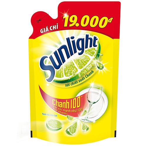 Nước rửa chén Sunlight chanh túi 750g