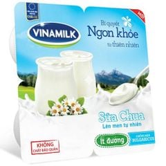 Vỉ sữa chua Vinamilk ít đường 100gx4