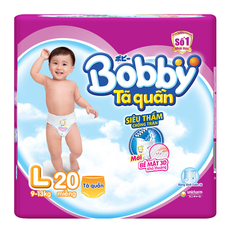 Bỉm quần Bobby L20 (9-13kg)