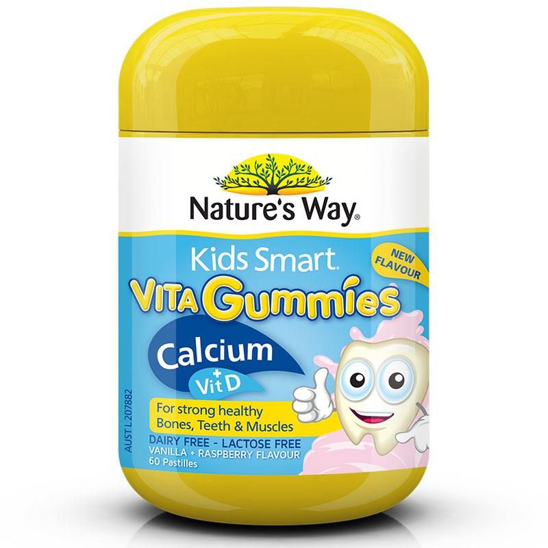 Kẹo Bổ Sung Canxi + Vitamin D cho Bé Nature's Way 60 viên
