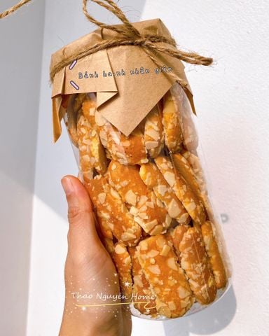 Bánh hạnh nhân trứng gà ta hộp 500gr 