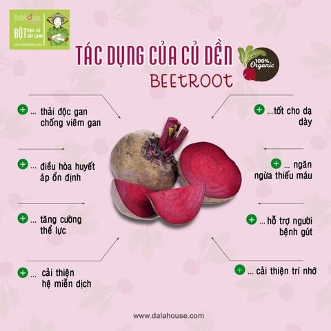  Bột củ dền hữu cơ Dalahouse 120gram 