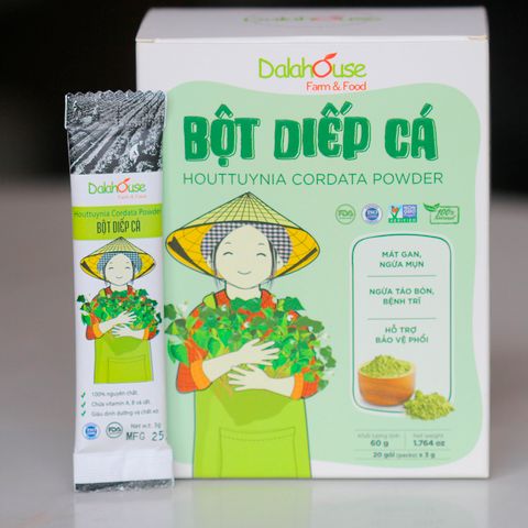  Bột rau diếp cá sấy lạnh nguyên chất Dalat 