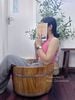 Chậu ngâm mông gỗ thông
