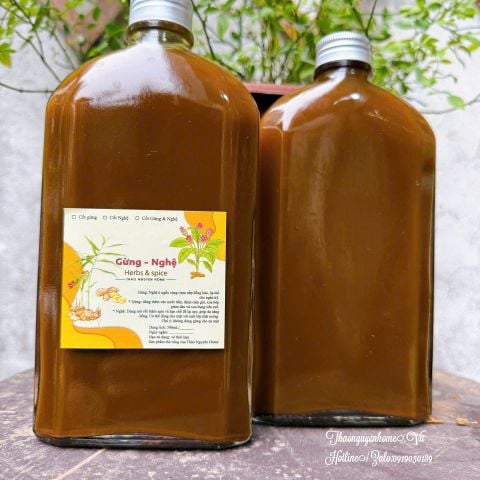  RƯỢU CỐT GỪNG NGHỆ ĐẬM ĐẶC SAU SINH: sáng da, tiêu mỡ, mờ thâm rạn 