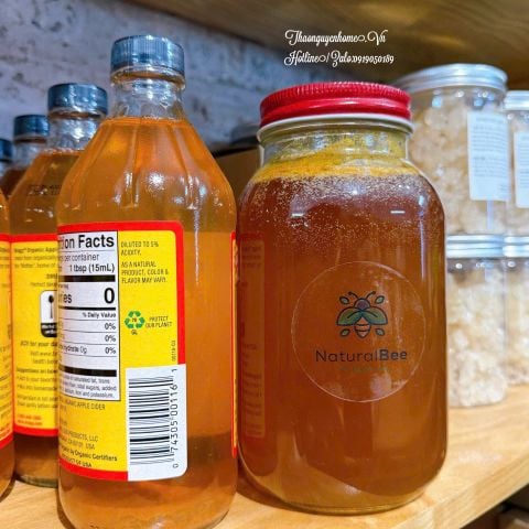  Giấm táo hữu cơ mỹ 473ml 