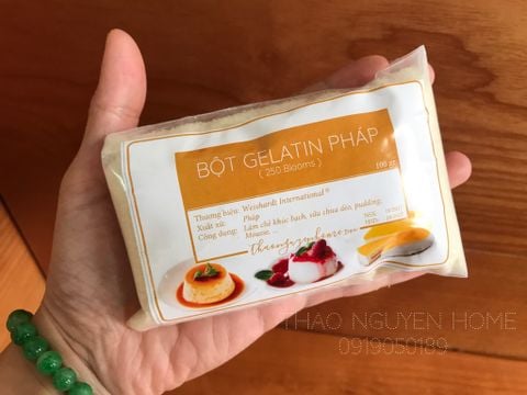  Bột Gelatine Pháp 100gr 