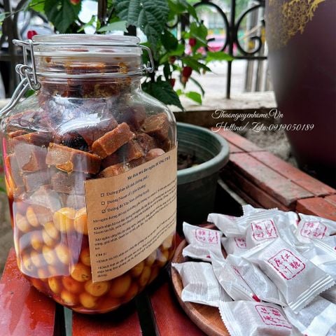  Mơ thóc má đào ngâm đường thô giải khát 