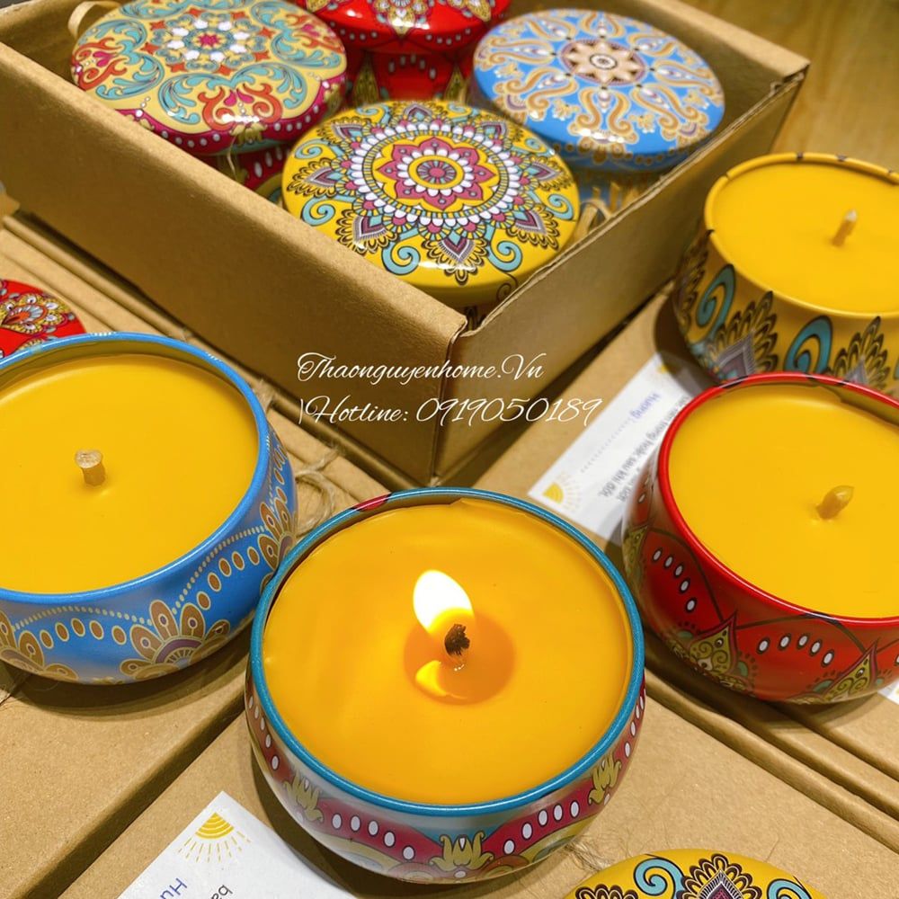 Nến thơm sáp ong hương tự nhiên