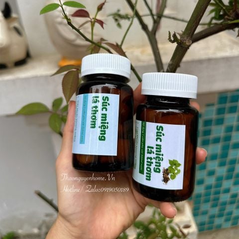  Súc miệng lá thơm muối nén hũ 20viên 