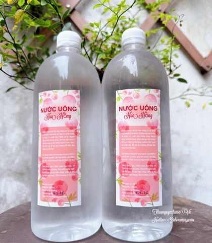  Nước uống thơm cơ thể hoa hồng tươi 
