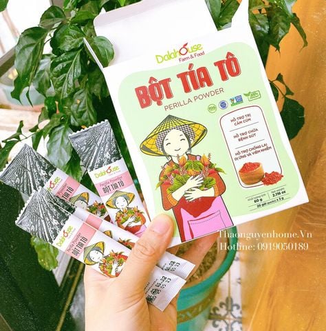  Bột tía tô nguyên chất sấy lạnh hũ 120gram 