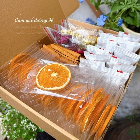  Trà cam quế mix đường đỏ Vân Nam 