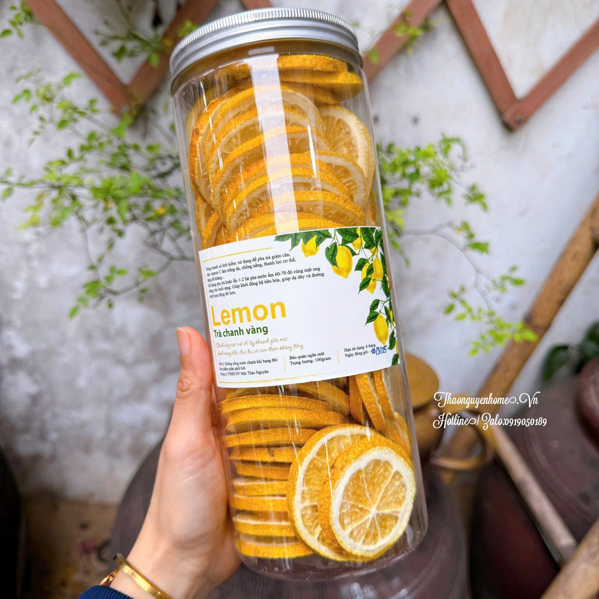 Chanh vàng úc sấy khoanh giữa 100gr