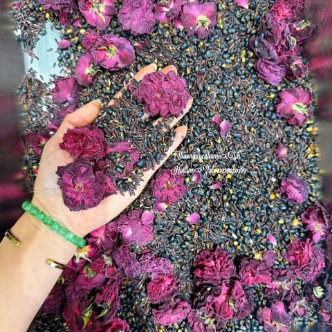  Trà mầm đậu đen hoa hồng 800gram 