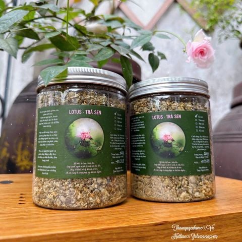  TRÀ LÁ SEN ( Lotus ) lá sen thơm không đắng 