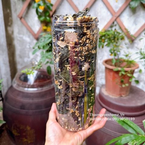  Trà tía tô đậu gừng 