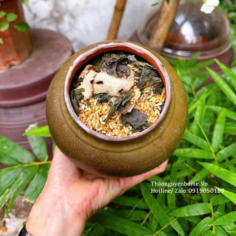  Trà tía tô đậu gừng 