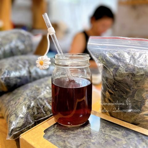  Trà lá tía tô ta sao thơm 100gr  ( Vietnamese Perilla Tea) 