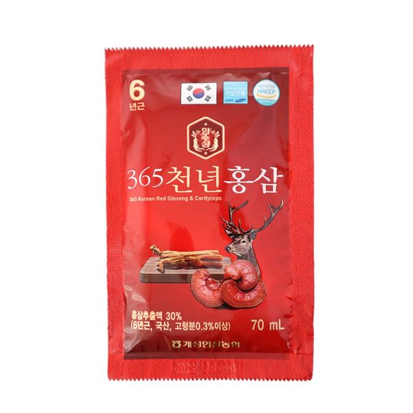 Nước Hồng sâm nhung hươu linh chi 365 Korean Red Ginseng & Cordyceps
