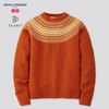 Áo len lông cừu nữ 3D KNIT JACQUARD SWEATER UNIQLO 432087