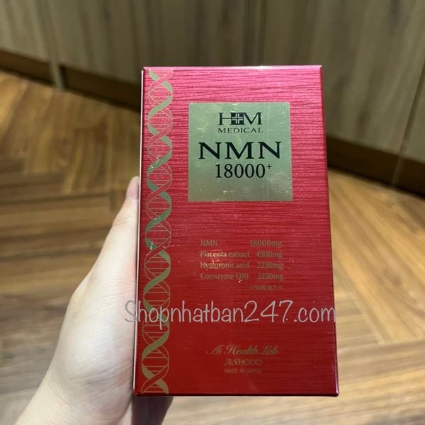 Viên Uống NMN 18000 Plus Ai Health Lab Aishodo Chính Hãng - Trẻ Hóa Làn Da