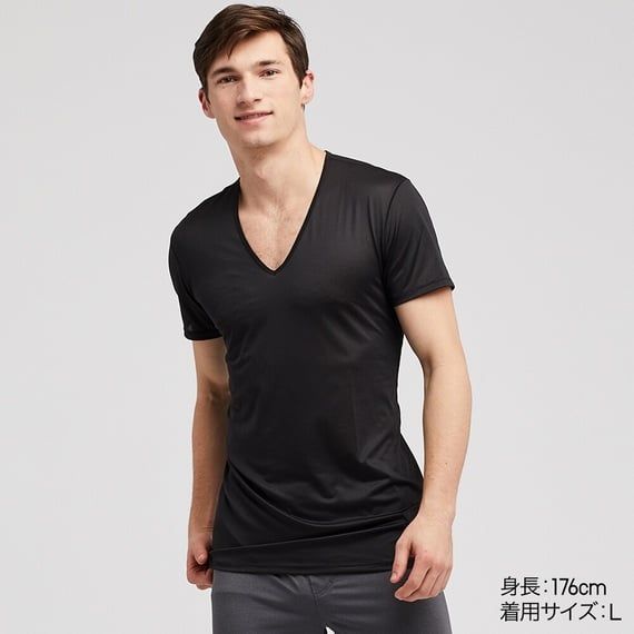 DÀNH CHO NAM AIRISM COTTON ÁO THUN CỔ TRÒN DÁNG RỘNG  UNIQLO VN