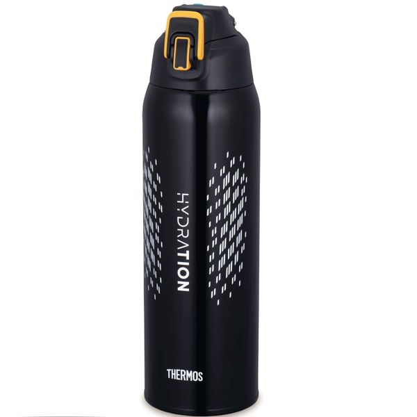 Bình nước giữ nhiệt thể thao cách nhiệt chân không Thermos 1.5L cam đen FHT-1501F BKOR Chỉ làm mát