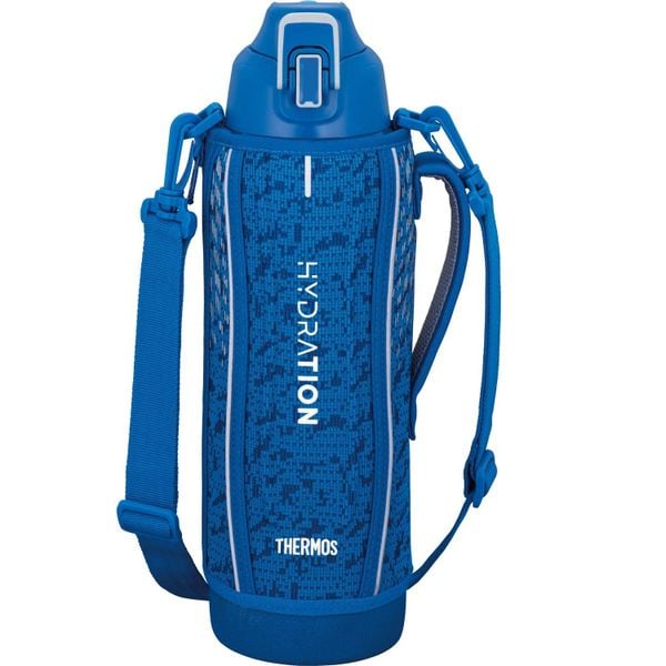 Bình nước giữ nhiệt thể thao cách nhiệt chân không Thermos 1.5L Xanh bạc FHT-1501F BLSL Chỉ làm mát