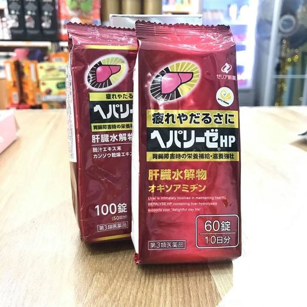 Bổ Gan Liver Hydrolysate G 100 viên màu đỏ Nhật Bản