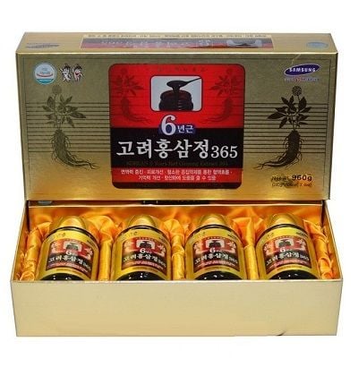 Cao Hồng Sâm 6 Năm 365 Hộp 4 Lọ mới nhất