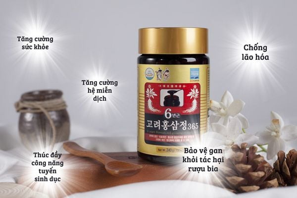 Cao Hồng Sâm 6 Năm 365 Hộp 4 Lọ mới nhất