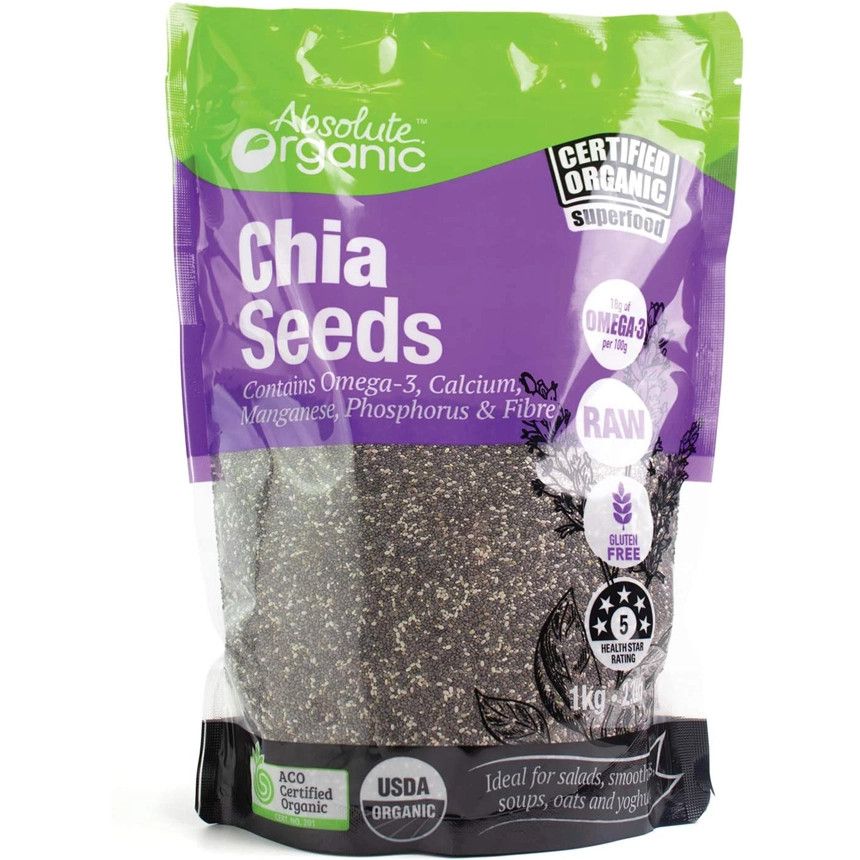 Hạt Chia Seeds Absolute Organic Úc Hàng Nhật nội địa